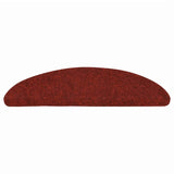 Vidaxl Treppenmatten Selbstadhäsiv 10 ST 56x17x3 cm Bordeaux Red Semi -Round