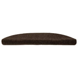 Vidaxl Treppenmatten Selbstadhäsiv 10 Stück 56x17x3 cm Brown Semi -Rounds
