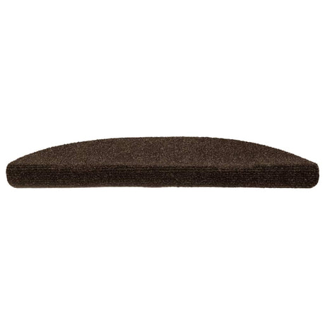 Vidaxl Treppenmatten Selbstadhäsiv 10 Stück 56x17x3 cm Brown Semi -Rounds