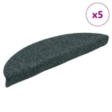 Vidaxx selbstklebende Stufenmatten 5 Stück 56x17x3 cm grün halbrund
