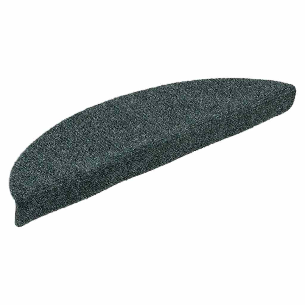 Vidaxx selbstklebende Stufenmatten 5 Stück 56x17x3 cm grün halbrund
