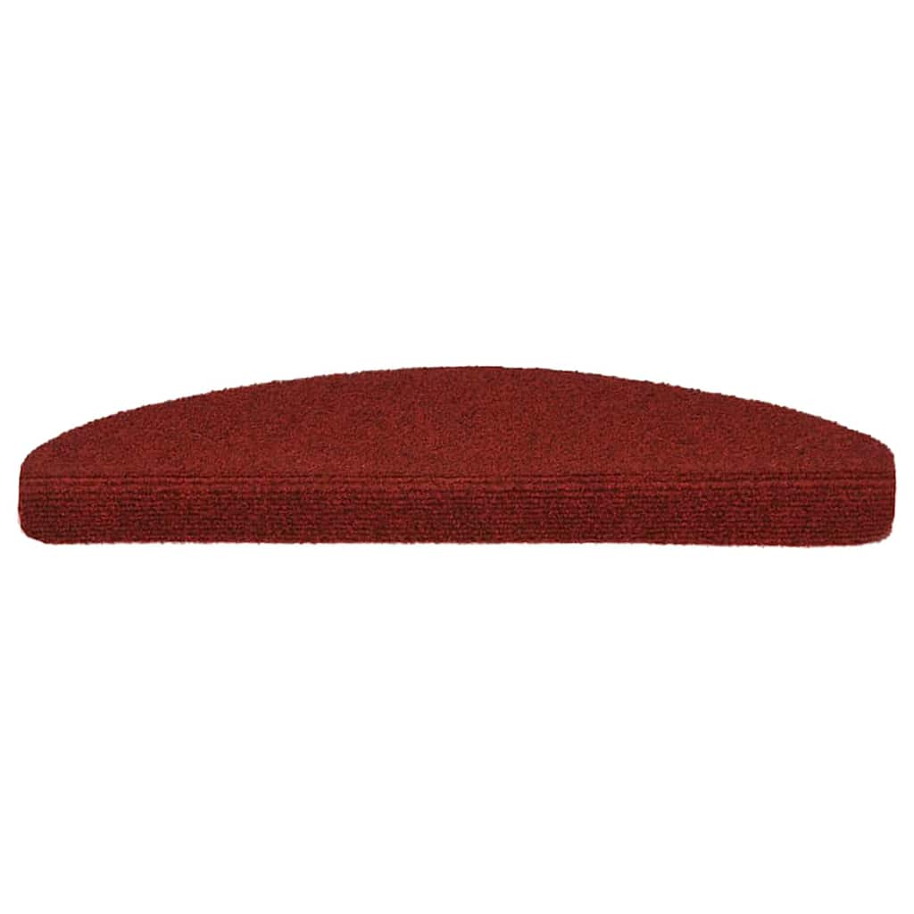 Vidaxl Treppenmatten Selbstadhäsiv 5 Teile 65x21x4 cm Bordeaux Red Semi -Rounds groß
