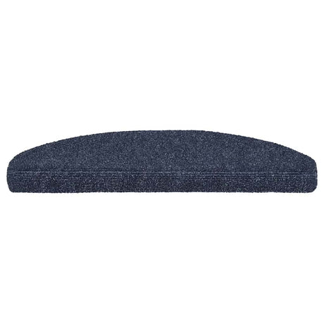 Vidaxl -Treppen selbst -adhäsiv 5 Teile 65x21x4 cm blau halbround groß