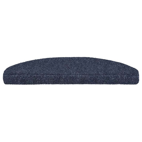 Vidaxl -Treppenmatten selbstadhäsiv 10 Stücke 65x21x4 cm blau halbround groß