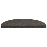 Vidaxl -Treppenmatten Selbstadhäsiv 5 Teile 65x21x4 cm Anthrazithemisphäre groß