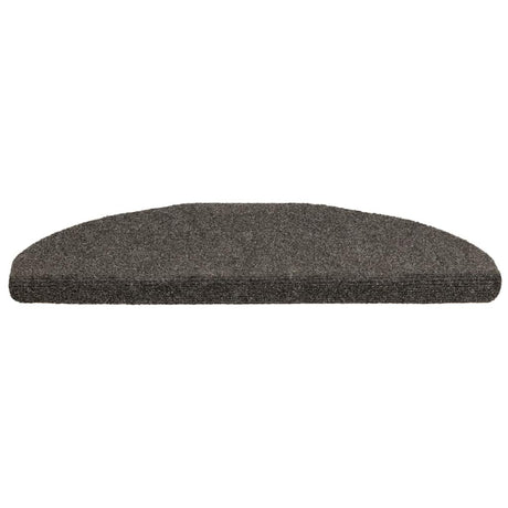 Vidaxl -Treppenmatten Selbstadhäsiv 5 Teile 65x21x4 cm Anthrazithemisphäre groß