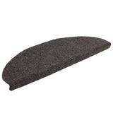 Vidaxl -Treppenmatten Selbstadhäsiv 10 ST 65x21x4 cm Anthrazithemisphäre groß