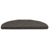 Vidaxl -Treppenmatten Selbstadhäsiv 10 ST 65x21x4 cm Anthrazithemisphäre groß