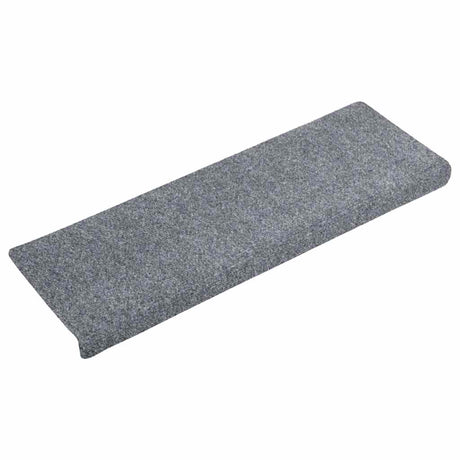 Vidaxl Treppenmatten Selbstadhäsiv 5 Teile 65x21x4 cm hellgraue rechteckige Kante