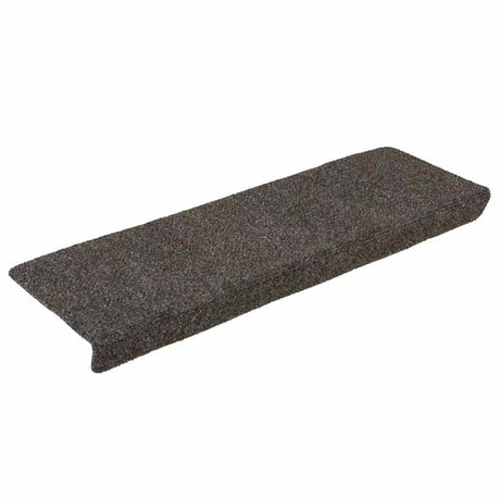 VIDAXL -Treppenmatten Selbstadhäsiv 10 PCs 65x21x4 cm Anthrazit -Rechteckkante
