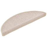 Vidaxl -Treppenmatten 10 ST 56x17x3 cm Taupe Hemisphäre