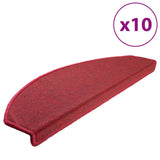 Vidaxx Stufenmatten 10 St. 65x24x4 cm rot halbrund groß