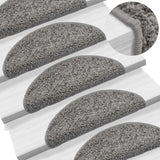 Vidaxx Stufenmatten 10 Stück 56x17x3 cm grau halbrund