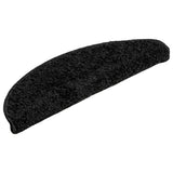 Vidaxx Stufenmatten 10 St. 56x17x3 cm schwarz halbrund
