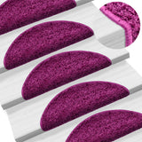 Vidaxl -Treppenmatten 5 ST 56x17x3 cm Violett