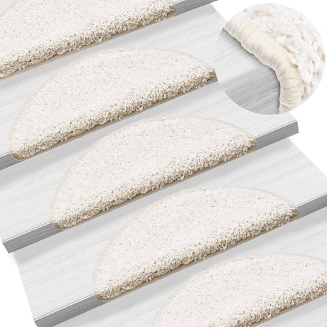 Vidaxx Stufenmatten 10 Stück 56x17x3 cm weiß halbrund