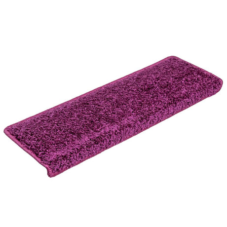 Vidaxl -Treppenmatten 10 ST 65x21x4 cm Violett