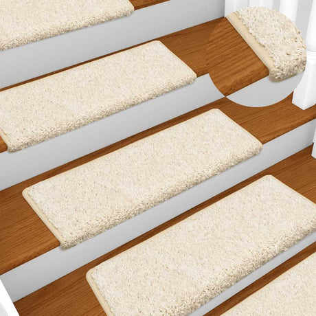 VidaXL Stufenmatten 10 Stück 65x21x4 cm weiß rechteckiger Rand