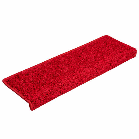 VidaXL Stufenmatten 10 Stk. 65x21x4 cm roter rechteckiger Rand