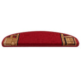 VidaXL Stufenmatten selbstklebend 10 Stück 65x21x4 cm rot
