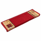 VidaXL Stufenmatten selbstklebend 10 Stück 65x21x4 cm rot