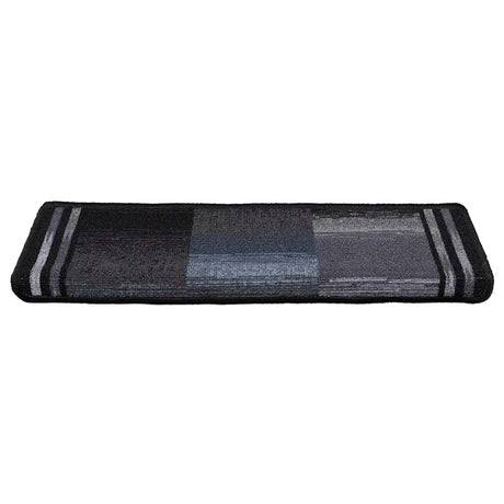 VidaXL Stufenmatten selbstklebend 10 Stück 65x21x4 cm Schwarz und Grau