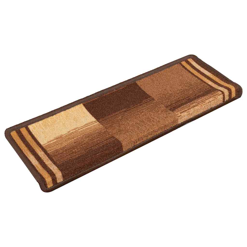 VidaXL Stufenmatten selbstklebend 10 Stück 65x21x4 cm braun