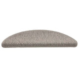 Vidaxl-Treppenmatten selbstklebend 15 St. Sisal Look 56x17x3cm Silberfarbe