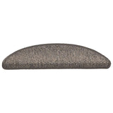 VidaXL Stufenmatten selbstklebend 15 Stk. Sisaloptik 56x17x3 cm grau-beige