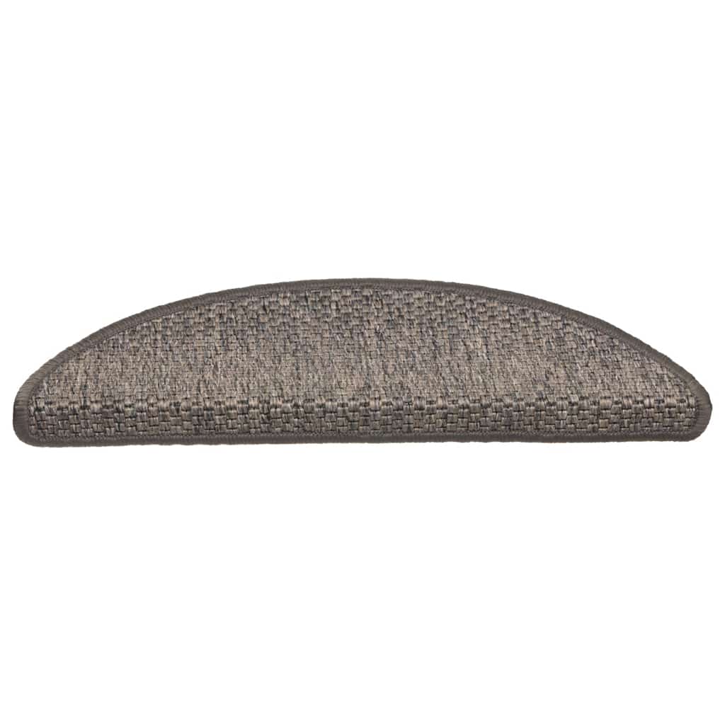 VidaXL Stufenmatten selbstklebend 15 Stk. Sisaloptik 56x17x3 cm grau-beige
