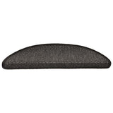 Vidaxl-Treppen selbst klebend 15st Sisal-Look 56x17x3cm Anthrazitfarbe
