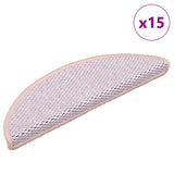 Vidaxl Treppenmatten selbstklebend 15 St. Sisal Look 56x17x3 cm Pink