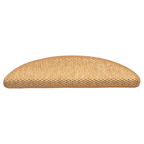 Vidaxl-Treppenmatten selbstklebend 15 St. Sisal Look 56x17x3 cm Sisalfarbe