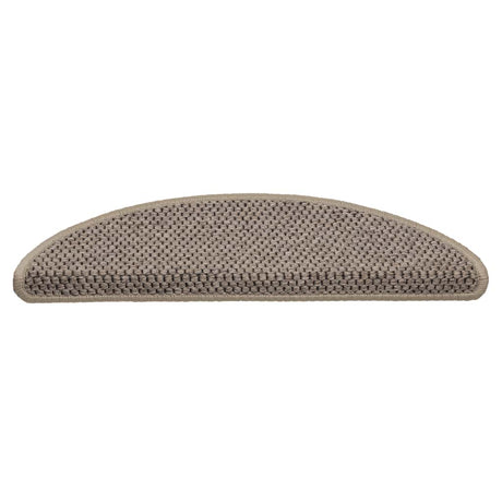 Vidaxl-Treppenmatten selbstklebend 15 St. Sisal Look 56x17x3 cm dunkler Beige