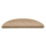 Vidaxl-Treppenmatten selbstklebend 15 St. Sisal Look 56x17x3 cm sandfarben