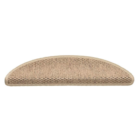 Vidaxl-Treppenmatten selbstklebend 15 St. Sisal Look 56x17x3 cm sandfarben