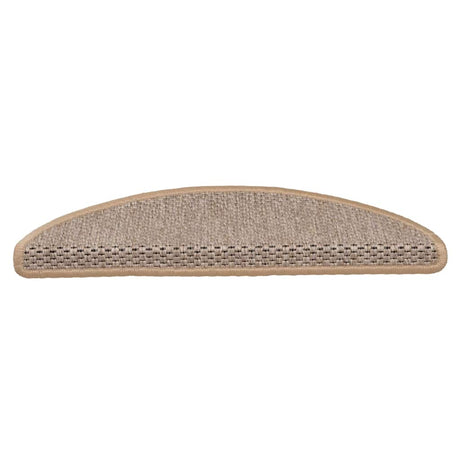Vidaxl-Treppenmatten selbstklebend 15 St. Sisal Look 56x17x3 cm Licht Beige