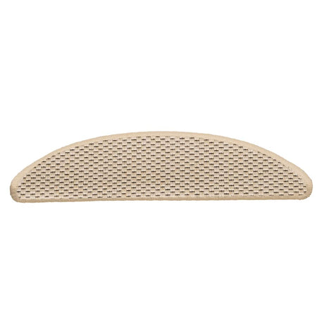 Vidaxl Treppenmatten selbstklebend 15 St. Sisal Look 56x17x3 cm Berber