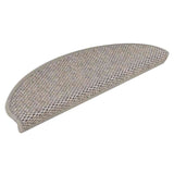 Vidaxl-Treppenmatten selbstklebend 15 St. Sisal Look 65x21x4cm Silberfarbe