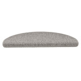Vidaxl-Treppenmatten selbstklebend 15 St. Sisal Look 65x21x4cm Silberfarbe