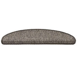 Vidaxl-Treppenmatten selbstklebend 15 St. Sisal Look 65x21x4 cm brauner Beige
