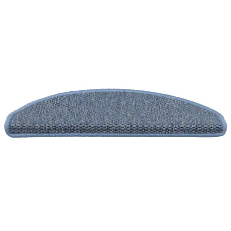 Vidaxl Treppenmatten selbstklebend 15 St. Sisal Look 65x21x4 cm Blau