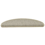 Vidaxl-Treppenmatten selbstklebend 15 St. Sisal Look 65x21x4 cm hellgrün