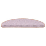 Vidaxl Treppenmatten selbstklebend 15 St. Sisal Look 65x21x4 cm Pink