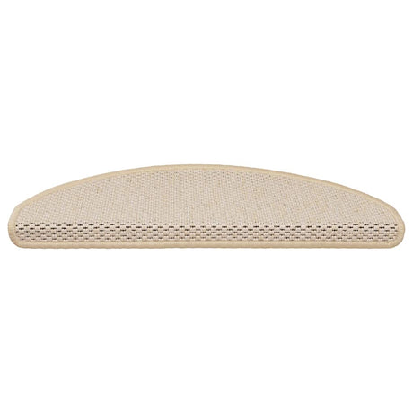 Vidaxl Treppenmatten selbstklebend 15 St. Sisal Look 65x21x4 cm Berber