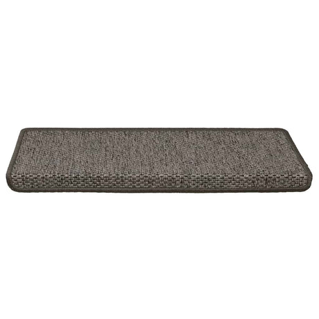 Vidaxl-Treppen selbst klebend 15st Sisal Look 65x21x4cm Grau und Beige