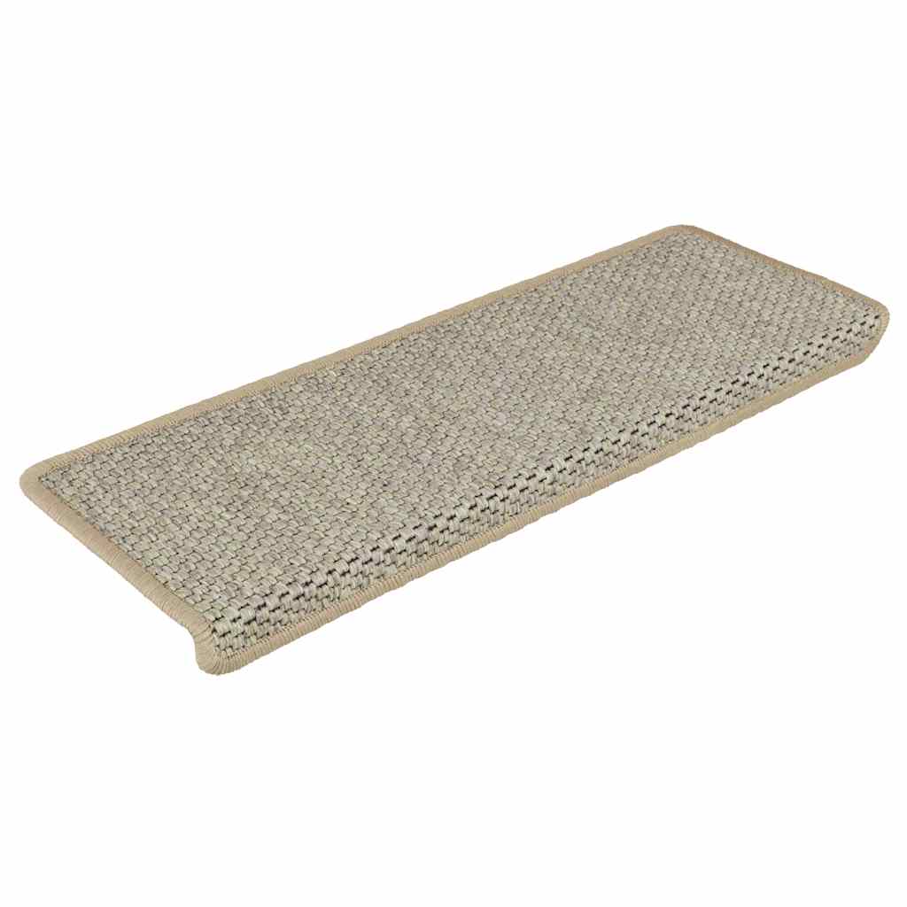 Vidaxl-Treppen selbst klebend 15 St. Sisal Look 65x21x4 cm Grün