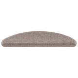 Vidaxl Treppenmatten Selbstadhäsiv 15 St 56x17x3 cm dunkler Beige