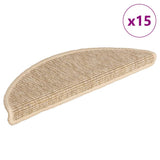 Vidaxx Stufenmatten 15 St. 56x17x3 cm hellbeige halbrund