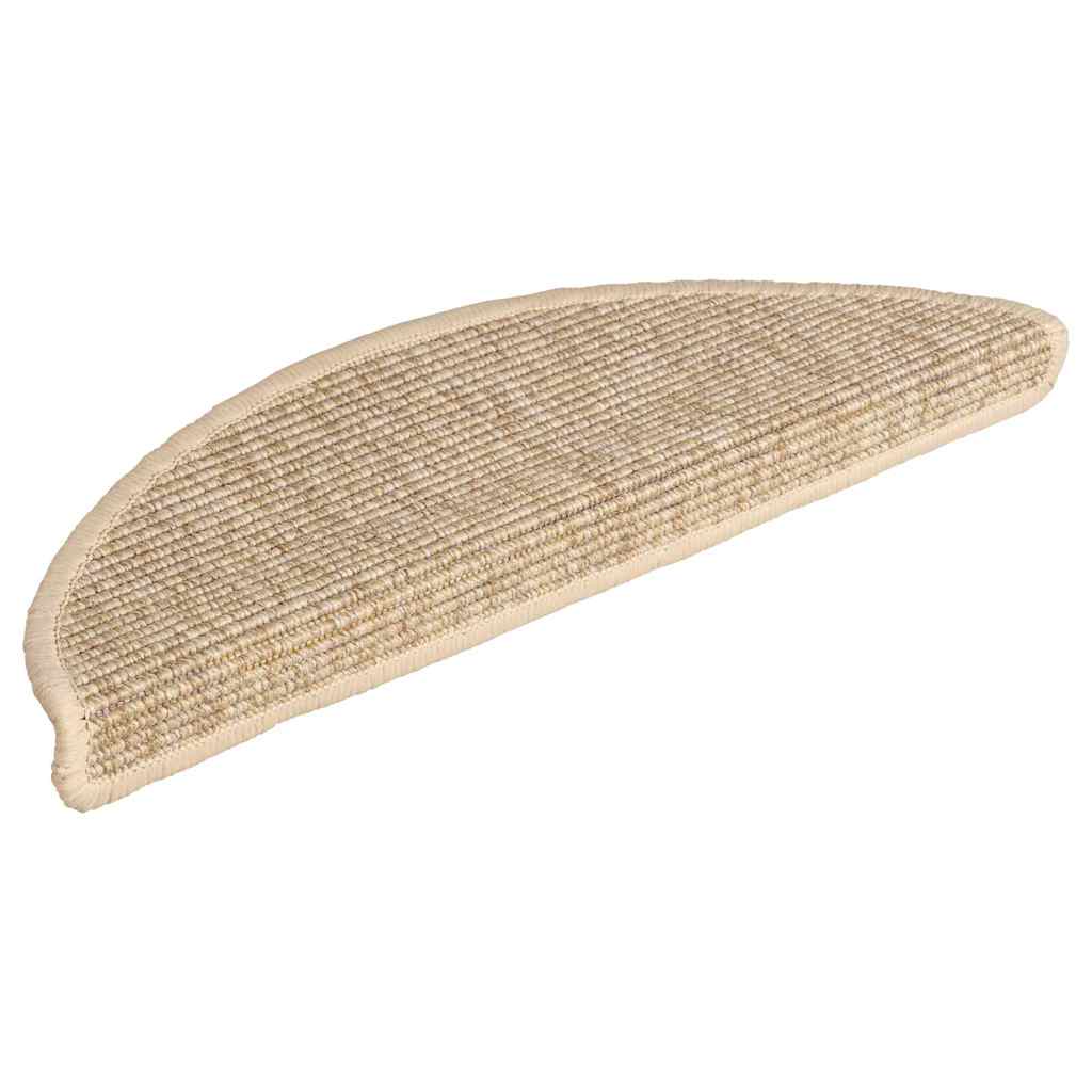 Vidaxl Treppenmatten Selbstadhäsiv 15 ST 56x17x3 cm Licht Beige